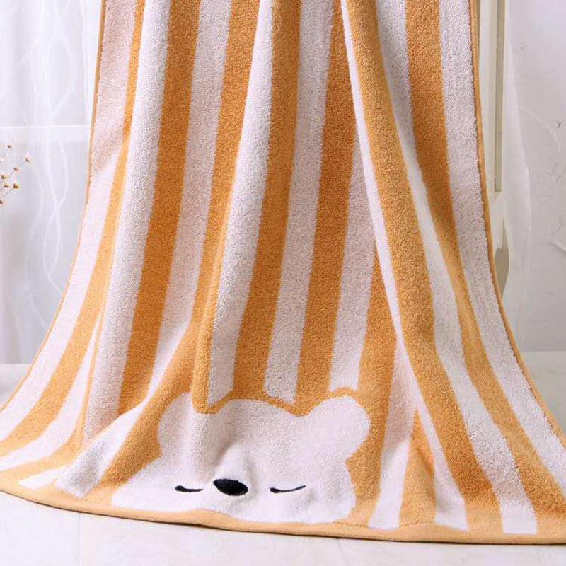 Cartoon Bath Towel Soft Absorbent Multicolor Baby Bath Towel - Minihomy