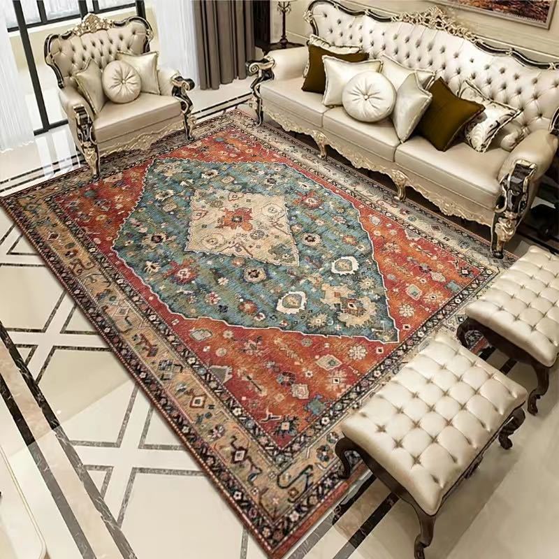 Vintage Bohemian Carpet for Living Room Rectangle Area Rugs Persian Style