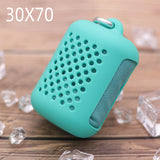 Portable Outdoor Mini Sports Face Hand Towel Quick Dry Towel Silicone Case - Minihomy