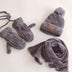 Children's Suit Knitted Hat Scarf Gloves Three-Piece Suit - Minihomy