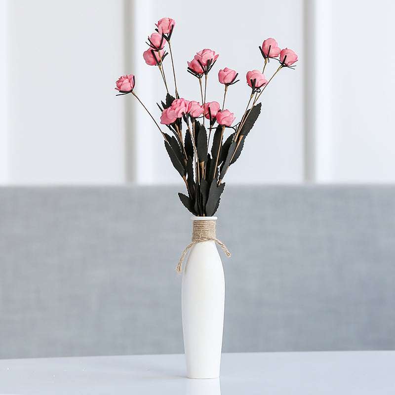 Modern And Simple Artificial Flowers Home Accessories Ceramic Vases - Minihomy