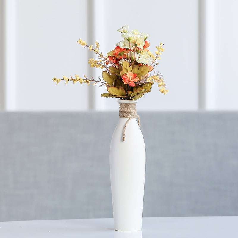 Modern And Simple Artificial Flowers Home Accessories Ceramic Vases - Minihomy