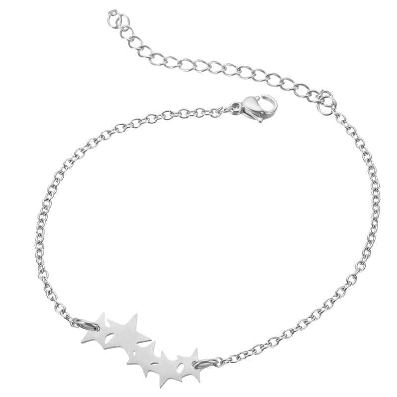 Cross-border European And American Style Five-pointed Star Bracel - Minihomy