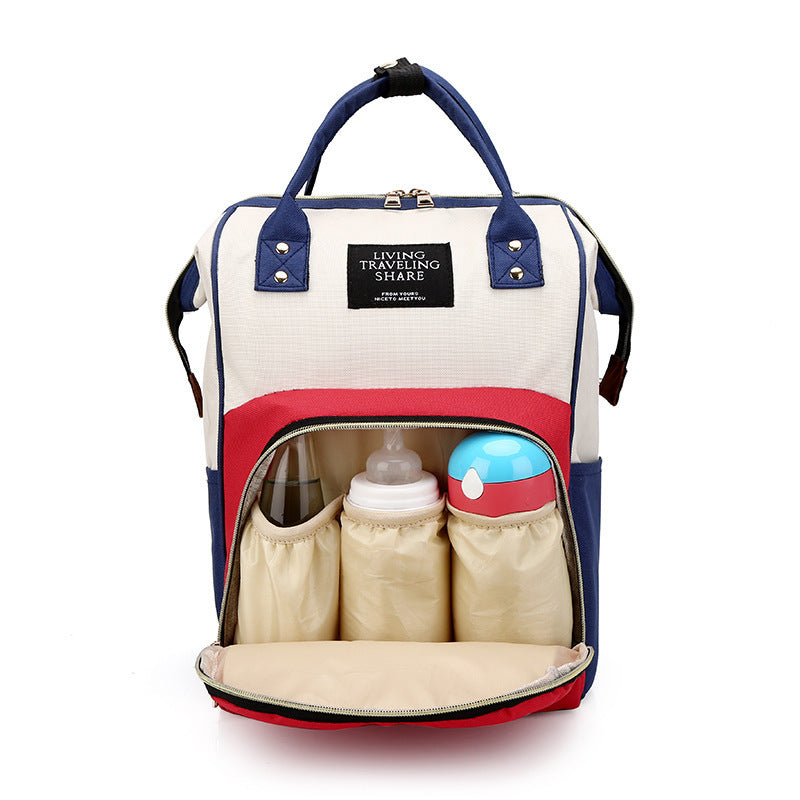 Mother And Baby Bag Feeding Bottle Diaper Backpack - Minihomy