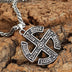 Stainless Steel Viking Jewelry Rune Slav Logo Pendant Domineering Men'S Necklace