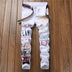 Jeans Slim Graffiti Print Trousers Men - Minihomy