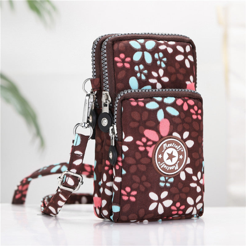 Women'S Messenger Bag Coin Purse Hanging Neck Wrist Bag Running Vertical Mini - Minihomy