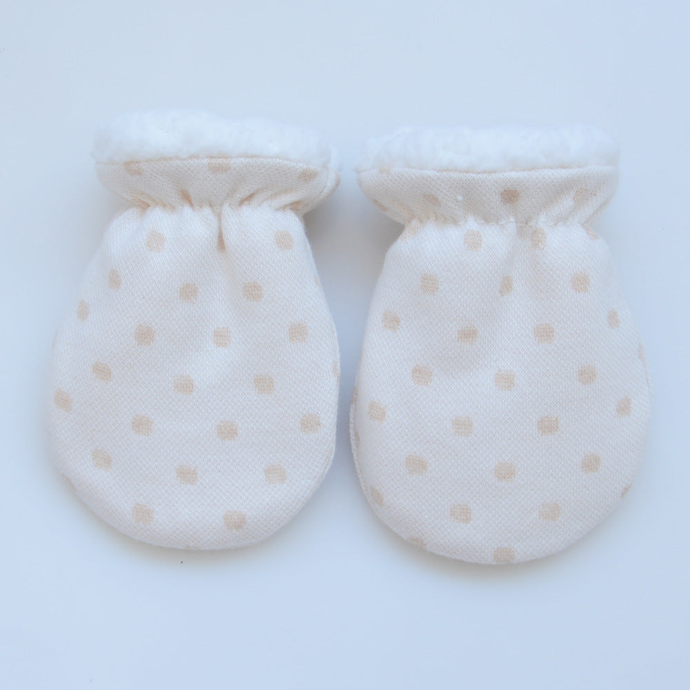 Newborn Gloves Winter Baby Anti-Grab Mittens Warmer Fleece Gloves - Minihomy