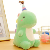 Dinosaur Plush Toys Cartoon Dinosaur Stuffed Animal Dolls Soft Down Cotton Dino Pillow - Minihomy