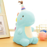 Dinosaur Plush Toys Cartoon Dinosaur Stuffed Animal Dolls Soft Down Cotton Dino Pillow - Minihomy