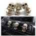 Skull Car Ornaments Air Outlet Ghost Head Three-piece Interior Pendant Decoration