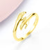 Alloy Simple Hands Hug Ring Opening Adjustable Jewelry - Minihomy