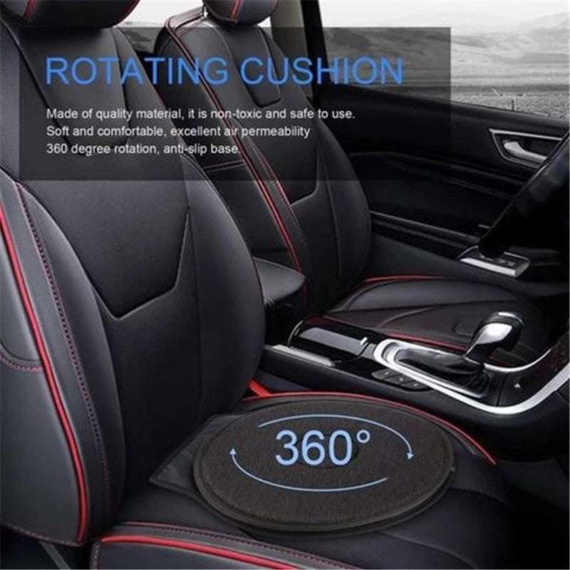 360 Degree Rotation Seat Cushion Mats For Chair Car Office Home Bottom Seats Breathable Chair Cushion For Elderly Pregnant Woman - Minihomy