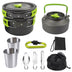 Outdoor Portable Cookware Mess Kit Camping Hiking Picnic - Minihomy