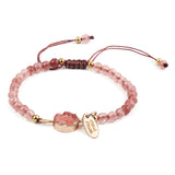 Natural Stone Bracelets For Women Rope Chain Bracelet Handmade Quartz Jewelry For Women - Minihomy