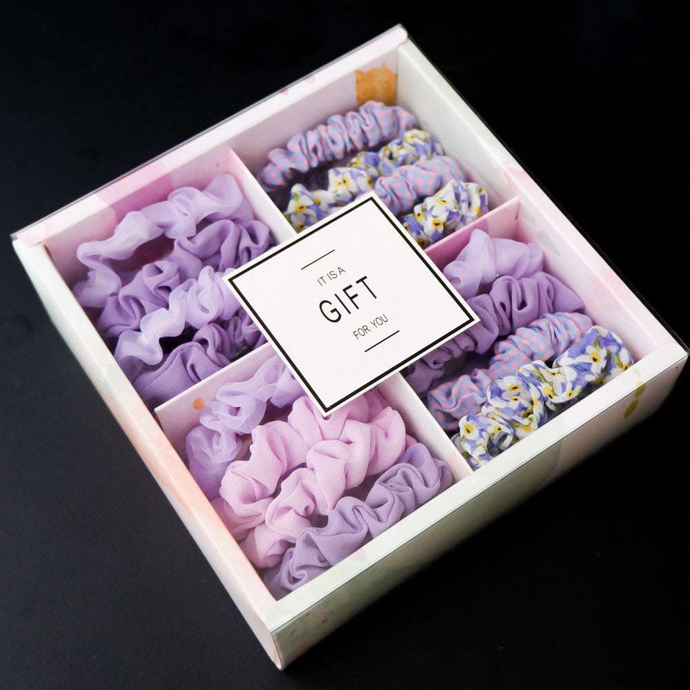 Girls' Popular Large Intestine Hair Rope Hair Tie Gift Box - Minihomy