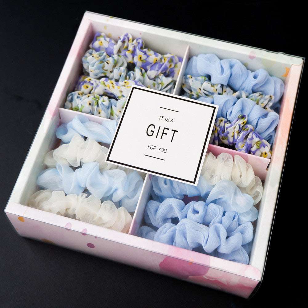 Girls' Popular Large Intestine Hair Rope Hair Tie Gift Box - Minihomy