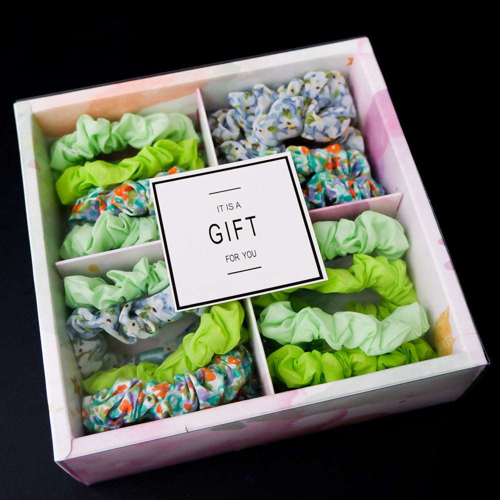 Girls' Popular Large Intestine Hair Rope Hair Tie Gift Box - Minihomy