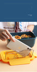 Microwave Japanese-style Portable Plastic Three-compartment Lunch Box Student Lunch Box Wholesale Custom - Minihomy