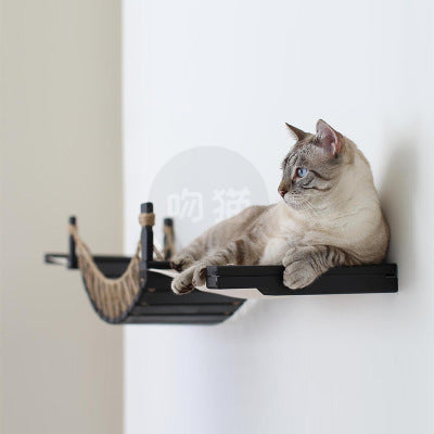 Cat Wall Climbing Frame Pet Furniture Cat Bridge Wall Hanging Type Plus Accessories - Minihomy