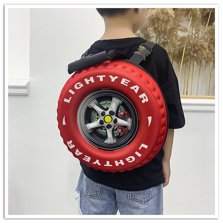 EVA Tire Fashion Style Kindergarten School Bag Boy Backpack Customization - Minihomy