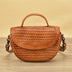 Japanese Hand-Made Vegetable Tanned Leather Woven Bag - Minihomy