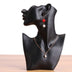 Black Lady's Head Figurine Sculpture Art Home Accessories - Minihomy