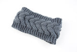 Acrylic Thick Wool Knitted Headband Diagonally Crossed Hair Accessories For Women - Minihomy