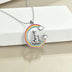 Giraffe Necklace Cute Rainbow Color Dripping Oil Pendant 925 Sterling Silver Giraffe Gifts for Women Girl Mother Birthday Anniversary - Minihomy