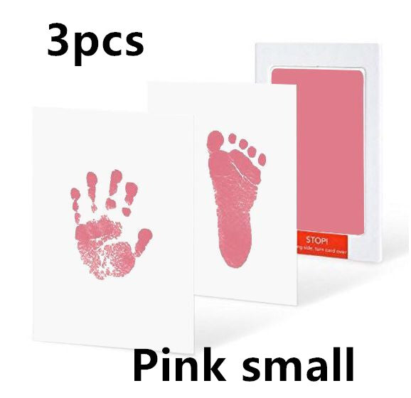 Non-toxic and wash-free baby ink watermarking oil fingerprints and footprints kit family souvenirs - Minihomy