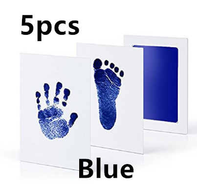 Non-toxic and wash-free baby ink watermarking oil fingerprints and footprints kit family souvenirs - Minihomy