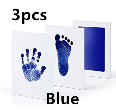 Non-toxic and wash-free baby ink watermarking oil fingerprints and footprints kit family souvenirs - Minihomy