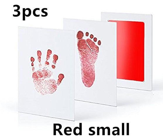 Non-toxic and wash-free baby ink watermarking oil fingerprints and footprints kit family souvenirs - Minihomy