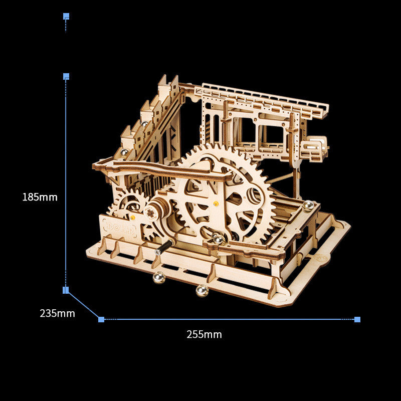 Robotime ROKR Blocks Marble Race Run Maze Balls Track DIY 3D Wooden Puzzle Coaster Model Building Kits Toys for Drop Shipping