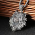 Retro Personality Handmade Domineering Wolf Head Pendant