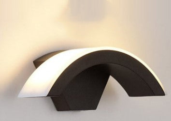 Led Wall Light Curved Moon Induction Wall Light - Minihomy