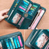 Hollow Women Clutch Leather Female Long Wallet - Minihomy