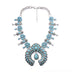 European And American Cross-border Trend Blue Necklace Exaggerated - Minihomy