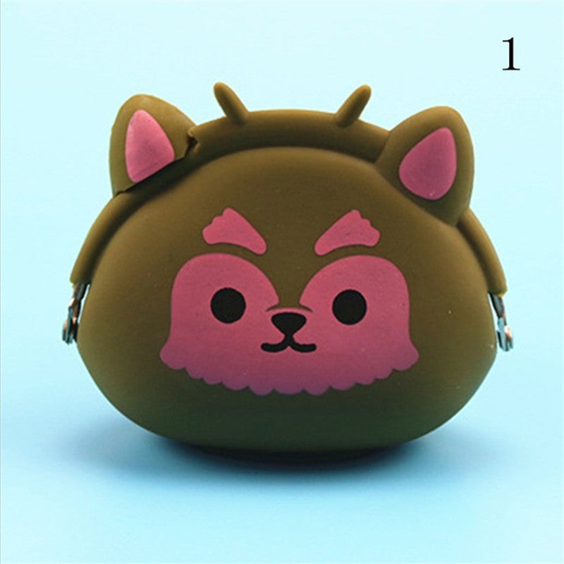 Lovely Girls Silicone Storage Animal Mini Pouch Coin Bags - Minihomy