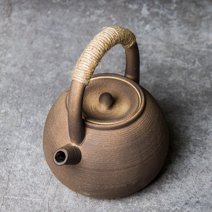 Teapot, Beam Teapot, Retro Ceramic Boiling Water Bubble Teapot