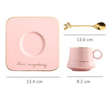 European Style Light Luxury Gold Afternoon Tea Milk Juice Breakfast Cup Saucer Spoon Gift - Minihomy