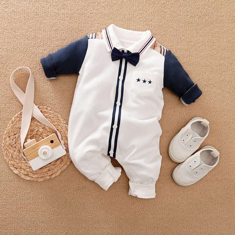 Gentleman's Baby Clothes Long-sleeved One-piece - Minihomy