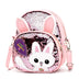 Cute Bunny Sequined One-shoulder Backpack - Minihomy