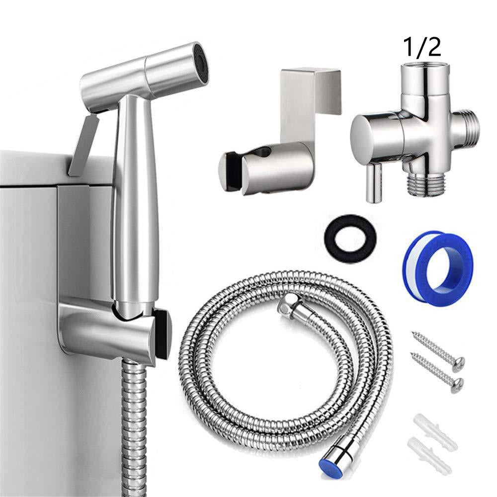 Toilet Companion Bidet Spray Gun Set High Pressure Booster Nozzle Toilet Spray Gun