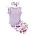 Newborn Baby Clothes Set Short Sleeve Romper Tops Bow Shorts - Minihomy