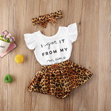 Newborn Baby Clothes Set Short Sleeve Romper Tops Bow Shorts - Minihomy