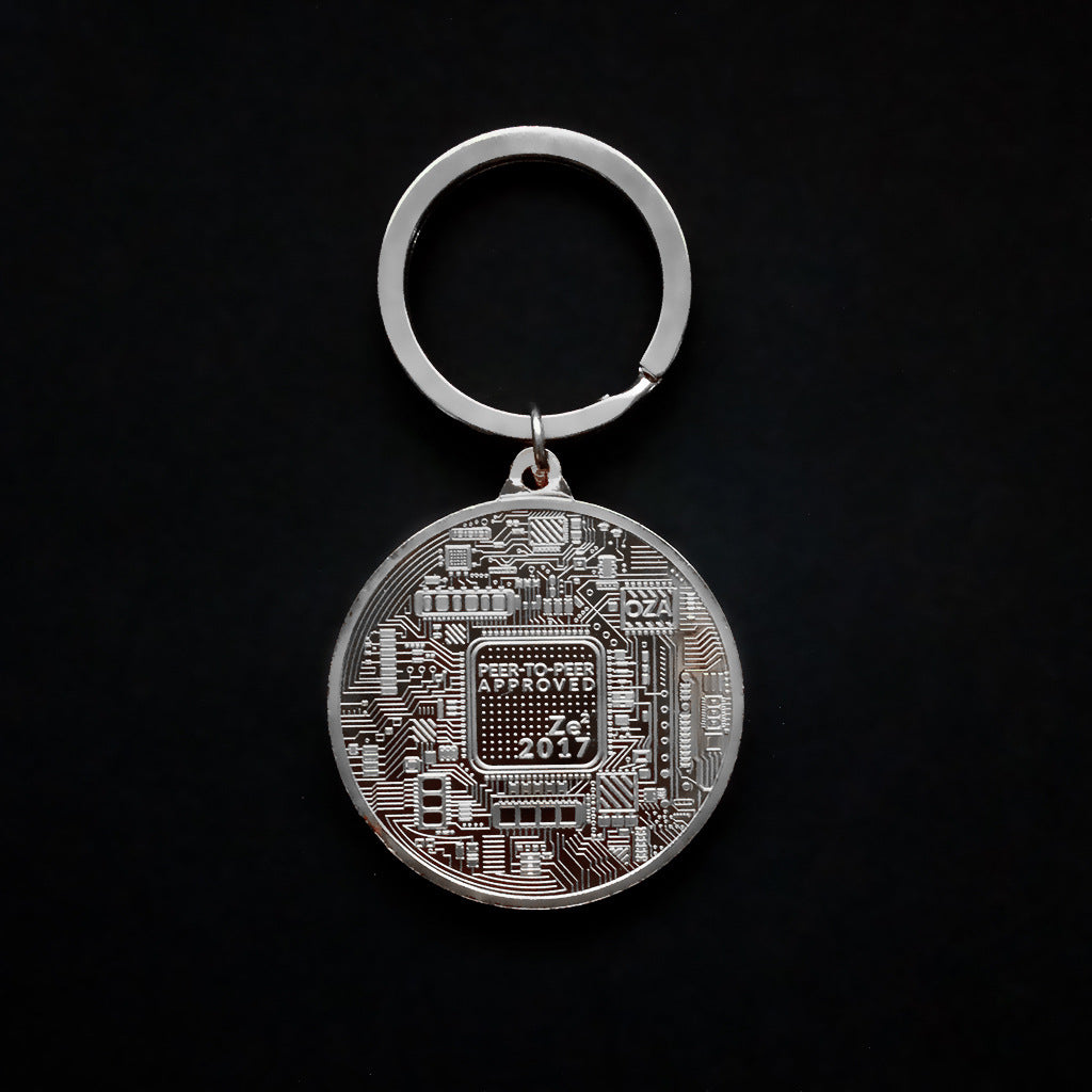 Bitcoin Coin Key Chain Art Collection Souvenirs Collectibles - Minihomy