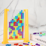 Tetris Oyunu Renkli 3D Bulmaca Tangram Matematik Oyuncakları Çocuklar Okul Öncesi Hayal Gücü Entelektüel Eğitici Montessori Oyuncağı Çocuklar İçin