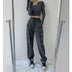 Love High Waist Drawstring Pants Loose Drawstring - Minihomy