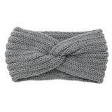 Knitted Cross Headband Ear Protection Braided Headband - Minihomy